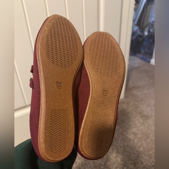 Like New - Rothy’s The Double Buckle Mary Jane Flats in Cabernet - Picture 5 of 6